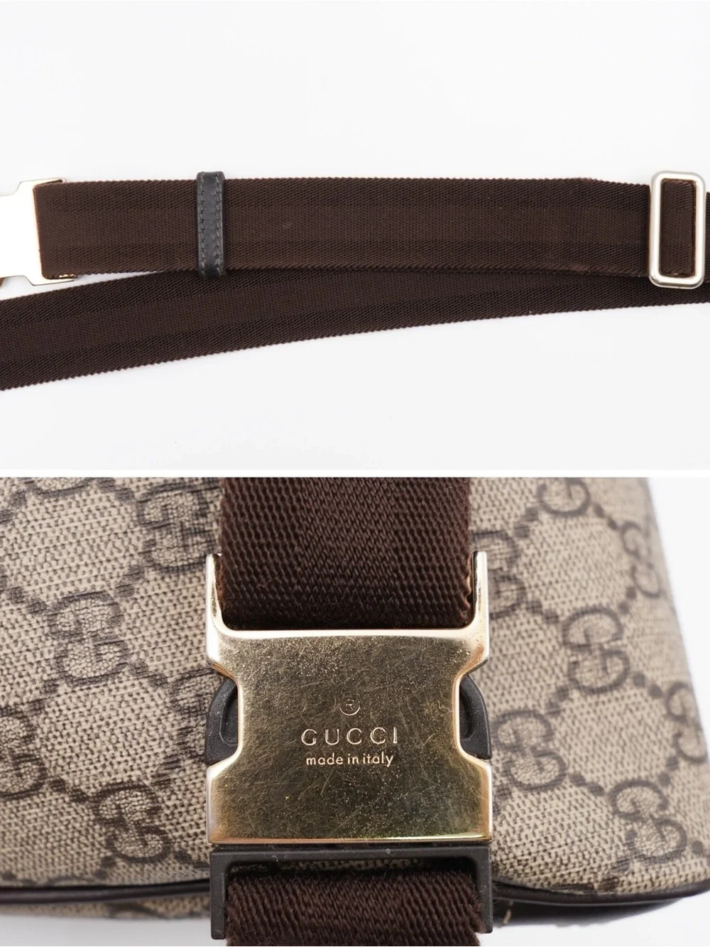 Gucci Belt bag Brown/Tan GG Monogram Belt Bag
